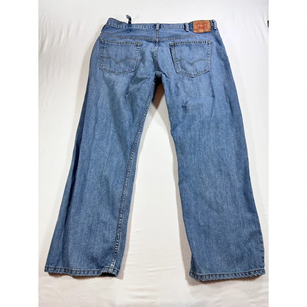 Levis 569 Loose Straight Leg Jeans Mens 38x30 Blue Denim Medium Wash Relaxed Fit